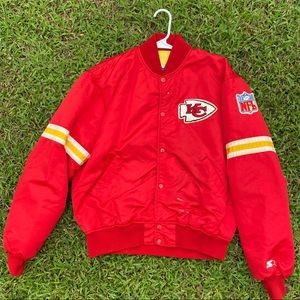 VINTAGE KANSAS CITY CHIEFS STARTER JACKET - RED